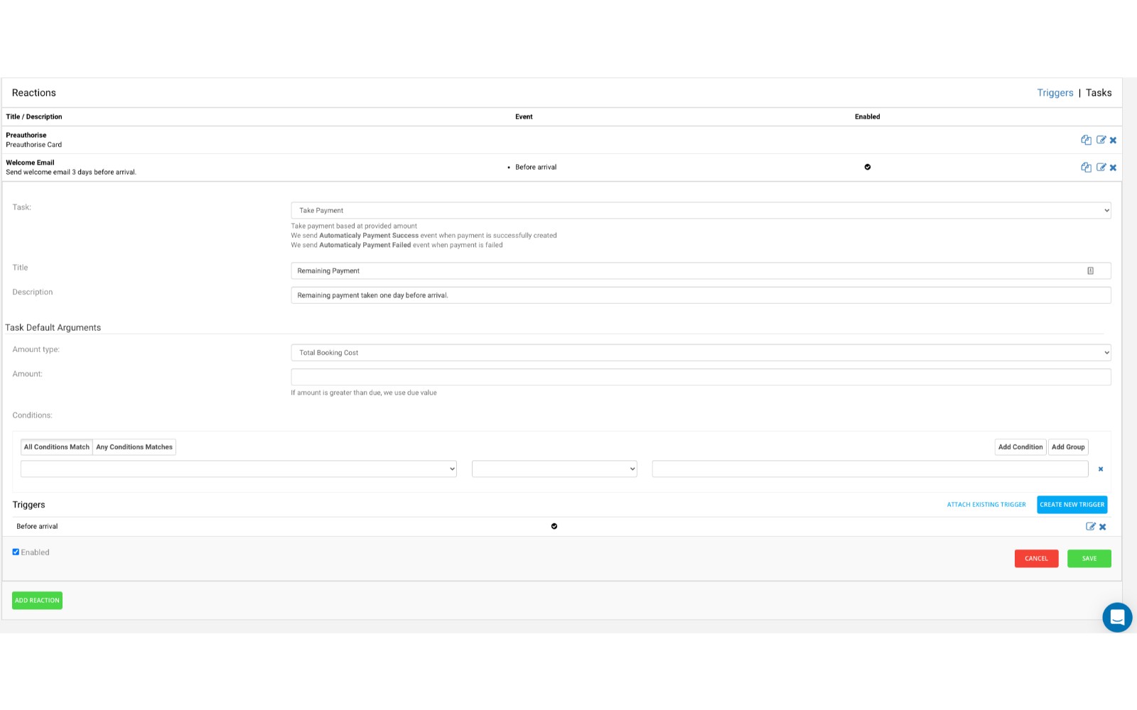 Booking Factory Screenshot